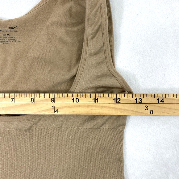 Womens Tank Top Size XL Tummy Control Cami Beige Shapewear - Picture 5 of 9
